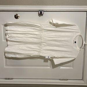 White knit wasted dress in large